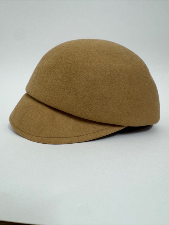 Women’s Camel 100% Felt Wool Cap
